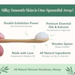 Coconut Vanilla Vegan Body Scrub with Spoon