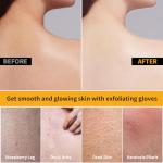 Vegan Exfoliating Gloves - 2 Pack Scrub Mitts