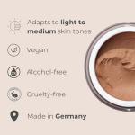 Vegan 4-in-1 Makeup Mousse for Light Skin