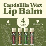 Earth’s Daughter Vegan Lip Balm 4-Pack Assorted Flavors