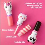 Vegan Lip Balm Trio: Unicorn, Bunny, Llama