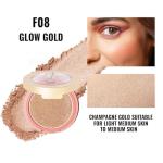 Vegan Dual Blush & Highlighter - Glow Gold