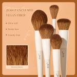 Vegan Soft Face Makeup Brush Set - 5 Pcs