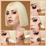 Vegan Soft Face Makeup Brush Set - 5 Pcs