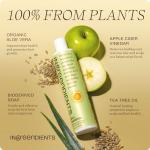 Ingreendients Vegan Shampoo with Organic Apple Cider Vinegar
