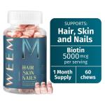 WEEM Vegan Hair, Skin & Nails Gummies