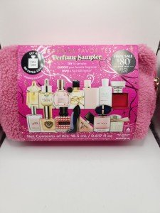 Vegan Perfume Sampler Set with Pink Bag