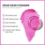 Vegan Hot Pink Cream Eyeshadow and Highlighter