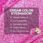 Vegan Hot Pink Cream Eyeshadow and Highlighter