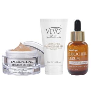 Vegan Anti-Aging Exfoliating Serum & Scrub