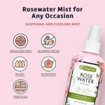 De La Cruz Vegan Rose Water Spray 8 FL. OZ