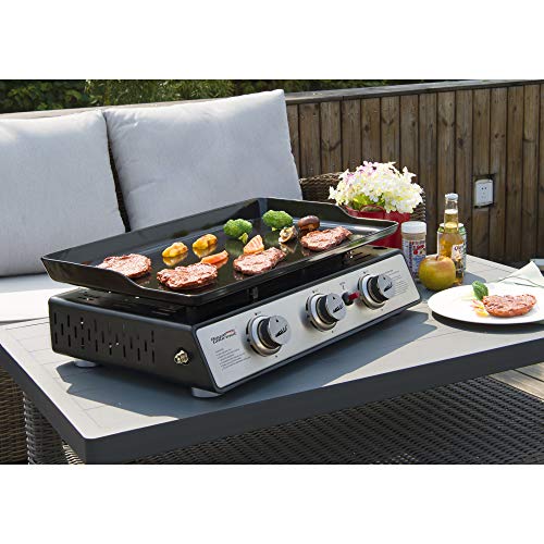 Royal Gourmet Portable 3-Burner Gas Grill Griddle