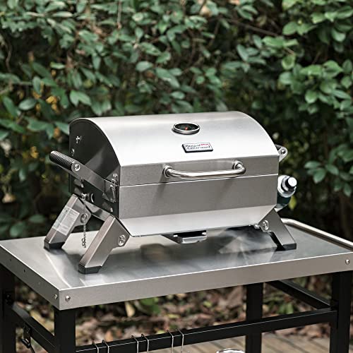 Portable Stainless Steel BBQ Grill, 10000 BTU