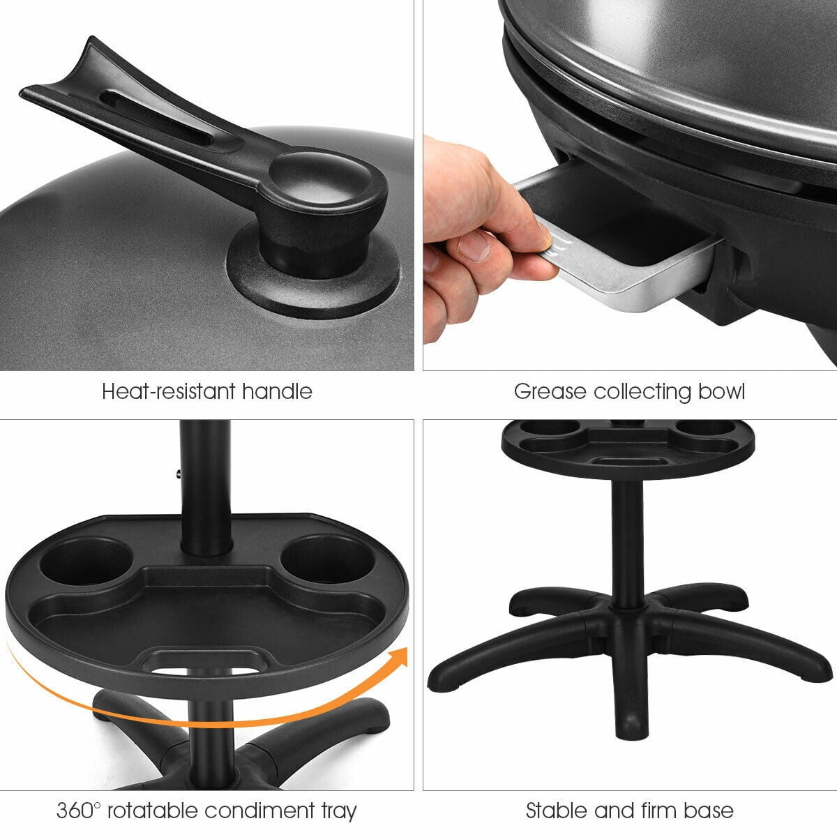Costway Electric BBQ Grill - 4 Temperature Setting