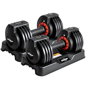 Adjustable Dumbbell Set – 25kg Pair for Home Gym