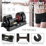 Adjustable Dumbbell Set – 25kg Pair for Home Gym