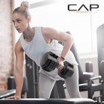 Adjustable 55 lb Dumbbells with Copper Handle Pair