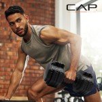 Adjustable 55 lb Dumbbells with Copper Handle Pair