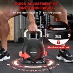 Adjustable Kettlebell Weight Set for Home Gym