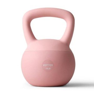 YOTTOY 15LB Soft Kettlebell for Home Workouts