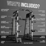 Mikolo 2200lbs Smith Machine Gym System