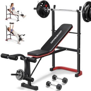 Adjustable Weight Bench Set for Home Gym Workout