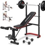 Adjustable Weight Bench Set for Home Gym Workout