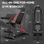 Adjustable Weight Bench Press for Home Gym