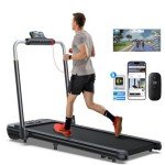 WELLFIT Foldable Treadmill with Incline - 340lb Capacity