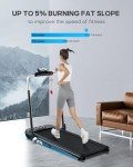 WELLFIT Foldable Treadmill with Incline - 340lb Capacity