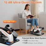 Under Desk Elliptical Exerciser with Adjustable Speeds