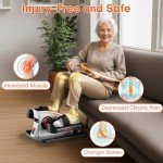 Under Desk Elliptical Exerciser with Adjustable Speeds