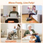 Under Desk Elliptical Exerciser with Adjustable Speeds