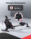 UTRYUP Bluetooth Magnetic Rowing Machine for Home