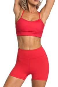 Women's 2-Piece Yoga Set with High-Waisted Shorts