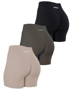 AUROLA Women's 3-Pack Power Workout Shorts