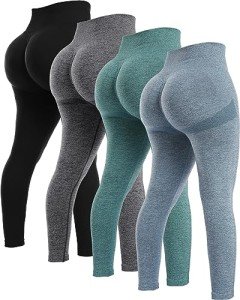 NORMOV Seamless Butt Lifting Workout Leggings Set
