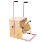 Sturdy Pilates Chair for Home Workouts - Pink/White