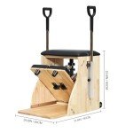 Apdale Pilates Chair with Handles for Home Workouts