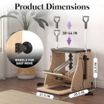 Pilates Combo Chair with Resistance Bands for Home