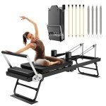 Foldable Pilates Reformer for Home and Gym Use