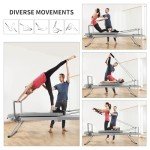 ZENOVA Foldable Pilates Reformer for Home Workouts