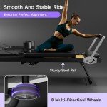 Foldable Pilates Reformer for Home and Gym Use
