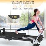 Foldable Pilates Reformer with Jump Board for Home
