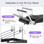 Foldable Pilates Reformer for Home and Gym Use