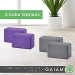 Gaiam Non-Slip Yoga Block for Stability and Balance