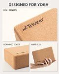 Trideer Eco-Friendly Cork Yoga Blocks - 2 Pack