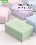 Trideer Non-Slip Yoga Foam Block Set - Mint Green
