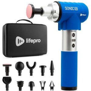 LifePro Sonic LX Percussion Massage Gun with Heat