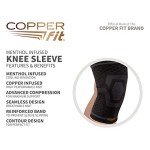 Copper Fit ICE Knee Compression Sleeve for Pain Relief